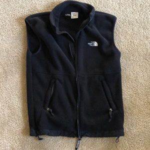 North Face fleece vest black men’s medium